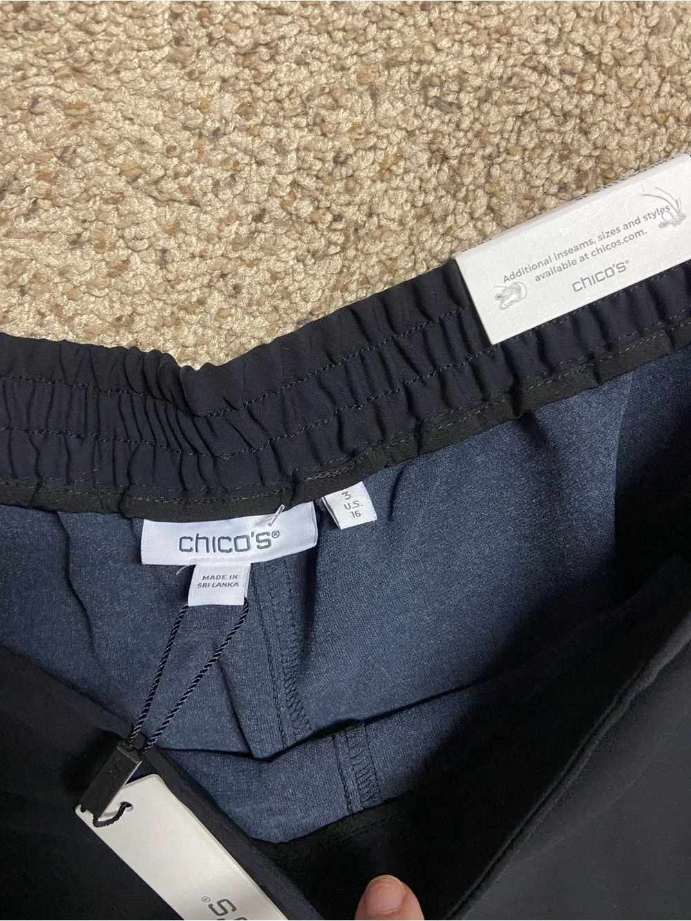 NWT Chico’s Placed Floral Print Soft Cropped Pants Sz 3 XL 16/18 Resort Vacation